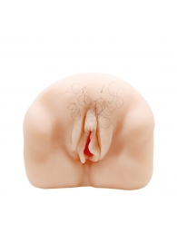 Телесный мастурбатор-вагина с оволосением и вибрацией - Baile - в Грозном купить с доставкой