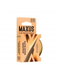 Точечные презервативы MAXUS 2000 Amazing Dots с железным кейсом - 3 шт. - Maxus - купить с доставкой в Грозном
