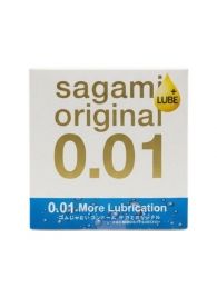 Увлажнённый презерватив Sagami Original 0.01 Extra Lub - 1 шт. - Sagami - купить с доставкой в Грозном