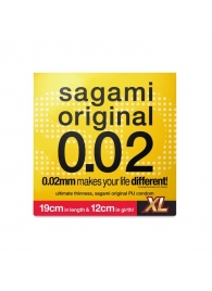 Презерватив увеличенного размера Sagami Original 0.02 XL-size - 1 шт. - Sagami - купить с доставкой в Грозном