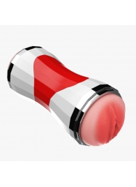 Двусторонний мастурбатор в колбе Power Grip Cup - вагина и ротик - Boys of Toys - в Грозном купить с доставкой