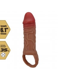 Реалистичная насадка на член Peirre - 15,5 см. - Baile - в Грозном купить с доставкой