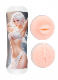 Двусторонний мастурбатор в колбе аниме - вагина и ротик - Tokyo Style - в Грозном купить с доставкой