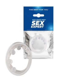 Эрекционное кольцо с мягкой стимулирующей насадкой - Sex Expert - в Грозном купить с доставкой