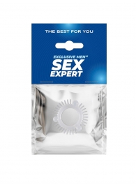 Эластичное эрекционное кольцо с 3 шариками и шипами - Sex Expert - в Грозном купить с доставкой