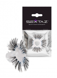 Эластичное эрекционное кольцо с черными «ресничками» - Sextaz - в Грозном купить с доставкой