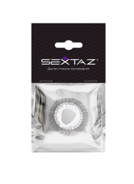 Эластичное эрекционное кольцо с длинными черными «ресничками» - Sextaz - в Грозном купить с доставкой
