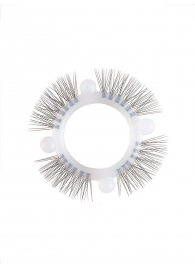 Эластичное кольцо с «ресничками» и 4 шариками - Sextaz - в Грозном купить с доставкой