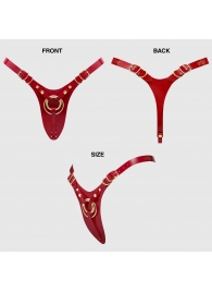 Красный пояс для фиксации насадок Strap-On-Me Leatherette Harness Fabulous - Strap-on-me - купить с доставкой в Грозном