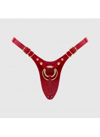 Красный пояс для фиксации насадок Strap-On-Me Leatherette Harness Fabulous - Strap-on-me - купить с доставкой в Грозном