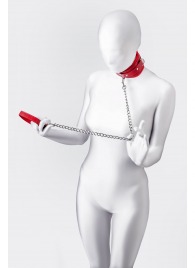 Красный ошейник с подкладкой из меха - ToyFa - купить с доставкой в Грозном