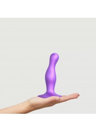 Фиолетовая насадка Strap-On-Me Dildo Plug Curvy size S - Strap-on-me - купить с доставкой в Грозном