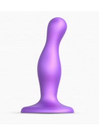 Фиолетовая насадка Strap-On-Me Dildo Plug Curvy size S - Strap-on-me - купить с доставкой в Грозном
