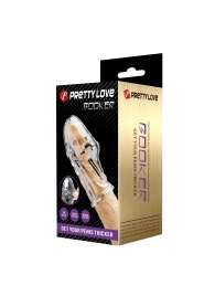 Прозрачная насадка на пенис Booker - 8 см. - Baile - в Грозном купить с доставкой