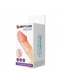 Телесная насадка на пенис Booker - 8 см. - Baile - в Грозном купить с доставкой