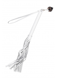 Белая кожаная плеть - 50 см. - Pecado - купить с доставкой в Грозном