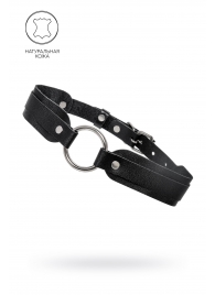 Черный кожаный чокер-ошейник со скруглёнными углами - Pecado - купить с доставкой в Грозном