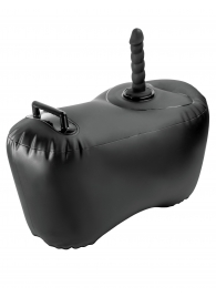 Черное надувное кресло с платформой для фиксации дилдо Body Dock Inflatable Love Seat - Pipedream - купить с доставкой в Грозном
