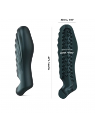 Серая силиконовая насадка на пенис с подхватом Manwan Ryzer - Manwan - в Грозном купить с доставкой