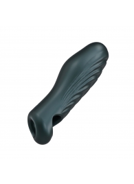 Серая силиконовая насадка на пенис с подхватом Manwan Ryzer - Manwan - в Грозном купить с доставкой