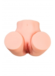 Телесный мастурбатор в форме попки с 2 любовными входами - No Name - в Грозном купить с доставкой