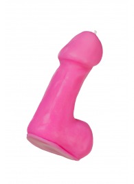 Розовая свеча в форме пениса - 47 гр. - Pecado - купить с доставкой в Грозном