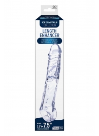 Прозрачная насадка-удлинитель Length Enhancer с подхватом - 22,3 см. - NMC - в Грозном купить с доставкой