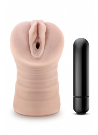 Телесный мастурбатор-вагина Ayumi с вибрацией - Blush Novelties - в Грозном купить с доставкой