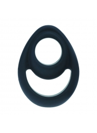 Черное эрекционное кольцо Double Ergo Silicone Cockring - Shots Media BV - в Грозном купить с доставкой