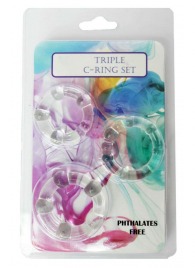 Набор из 3 эрекционных прозрачных колец - Boys of Toys - в Грозном купить с доставкой