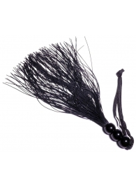 Черная силиконовая плетка - 25,4 см. - Boys of Toys - купить с доставкой в Грозном