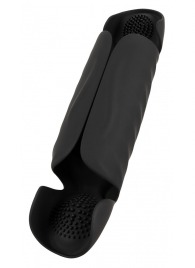 Черный вибромастурбатор с трехточечной стимуляцией Penis Trainer with 3 Point Stimulation - Orion - в Грозном купить с доставкой