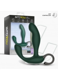 Зеленый вибромассажёр простаты Greeny - 12,8 см. - Intoyou - в Грозном купить с доставкой
