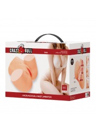 Телесный мастурбатор Liora с 2 любовными тоннелями - Baile - в Грозном купить с доставкой