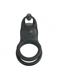 Черное перезаряжаемое виброкольцо Goodwin - Baile - в Грозном купить с доставкой