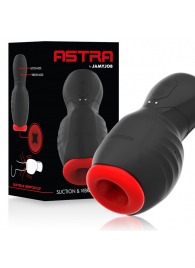 Черно-красный мастурбатор с вибрацией и всасыванием - JAMYJOB - в Грозном купить с доставкой