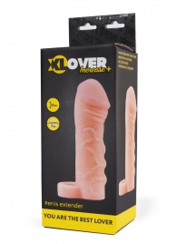 Фаллическая удлиняющая насадка с кольцом для фиксации - 16 см. - ToyFa - в Грозном купить с доставкой