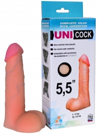 Фаллическая насадка Харнесс UNICOCK 5,5  - 17 см. - LOVETOY (А-Полимер) - купить с доставкой в Грозном