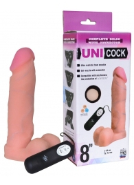 Фаллическая насадка Харнесс UNICOCK 8  с вибрацией - 20 см. - LOVETOY (А-Полимер) - купить с доставкой в Грозном