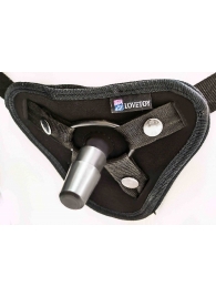 Страпон с 2 насадками и вибрацией UniStrap - 20 и 18 см. - LOVETOY (А-Полимер) - купить с доставкой в Грозном