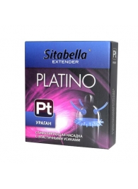 Стимулирующая насадка с усиками и шипиками Platino  Ураган - Sitabella - купить с доставкой в Грозном
