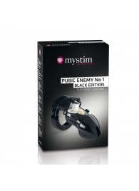 Пояс верности с электростимуляцией Mystim Pubic Enemy No1 Black Edition - MyStim - купить с доставкой в Грозном