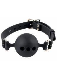 Силиконовый кляп-шар с отверстиями для дыхания Silicone Breathable Ball Gag Small - Pipedream - купить с доставкой в Грозном