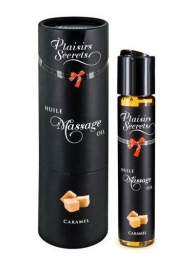 Массажное масло с ароматом карамели Huile de Massage Gourmande Caramel - 59 мл. - Plaisir Secret - купить с доставкой в Грозном