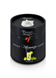 Массажная свеча с ароматом мохито Bougie de Massage Mojito - 80 мл. - Plaisir Secret - купить с доставкой в Грозном