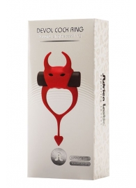 Красное эрекционное кольцо в форме дьяволенка DEVOL COCKRING - Adrien Lastic - в Грозном купить с доставкой