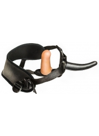 Женский страпон с вагинальной пробкой Woman Strap - 12 см. - LOVETOY (А-Полимер) - купить с доставкой в Грозном