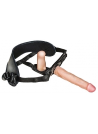 Женский страпон с вагинальной пробкой Woman Strap - 18 см. - LOVETOY (А-Полимер) - купить с доставкой в Грозном