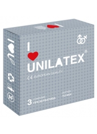 Презервативы с точками Unilatex Dotted - 3 шт. - Unilatex - купить с доставкой в Грозном