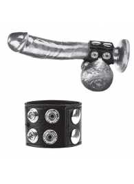 Ремень на член и мошонку 1.5  Cock Ring With Ball Strap - BlueLine - купить с доставкой в Грозном